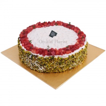 Strawberry Pistachio Cake